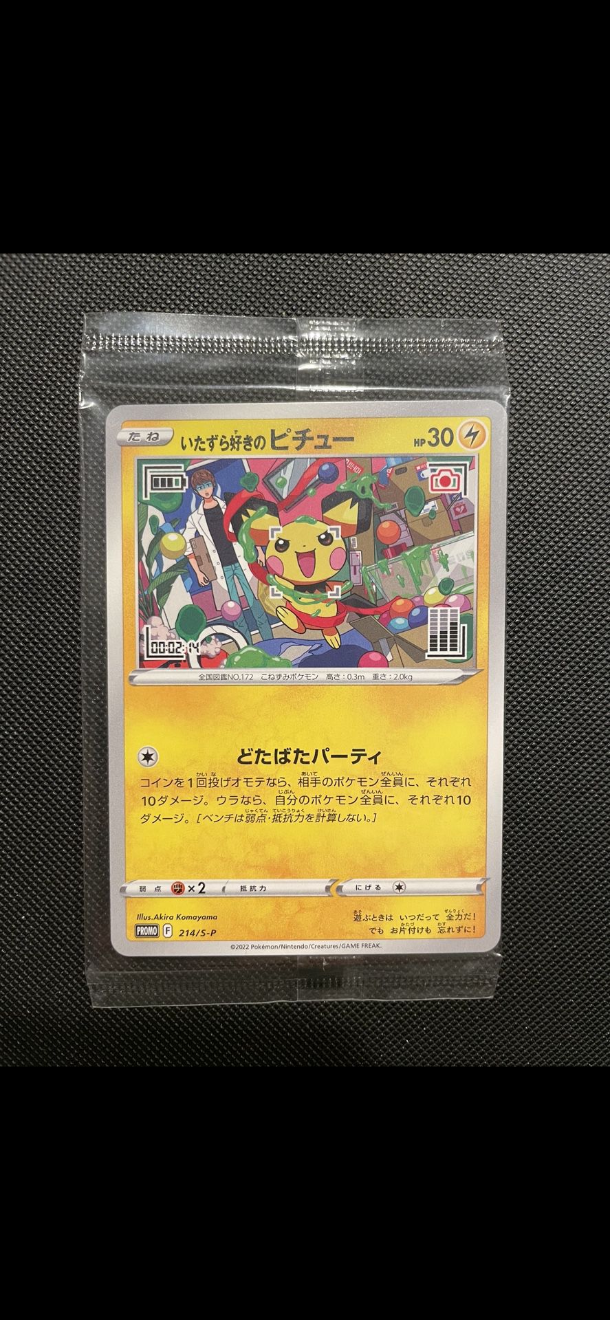Mischievous Pichu Japanese Promo *SEALED MINT* Graniph Exclusive Pokémon Sword Shield 214/S-P Pokemon TCG