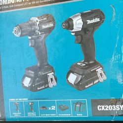 Makita 18v Impact, Drill, 2 Batteries, Charging station