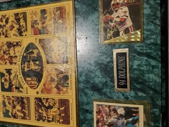 Miami Dolphins 94 Memorabilia Plaque Dan Marino Cards And Photograph