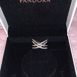 Pandora Entwined Lines Ring