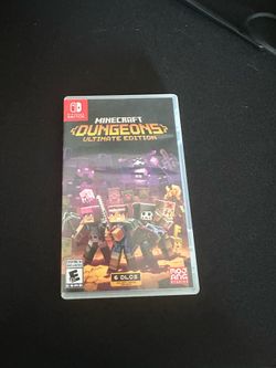 Minecraft dungeons and Minecraft for Nintendo switch