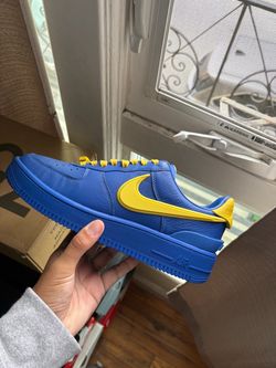 Nike Air Force 1 Low Blue Yellow Sneakers