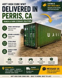 40FT HC WWT Conex Box for Ranch & Farm Storage