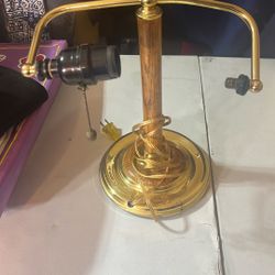 Vintage Brass Bankers Lawyers Piano Desk Lamp 