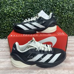 Men's Size 8 - Adidas Y-3 Adizero Cybersonic 2 Black / Orbit Grey Tennis Shoes