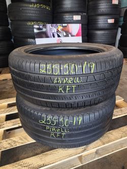 255 50R 19 PIRELLI SCORPION RUN FLAT 2555019 USED TIRES (PAIR) MOUNT BALANCE INCLUDED