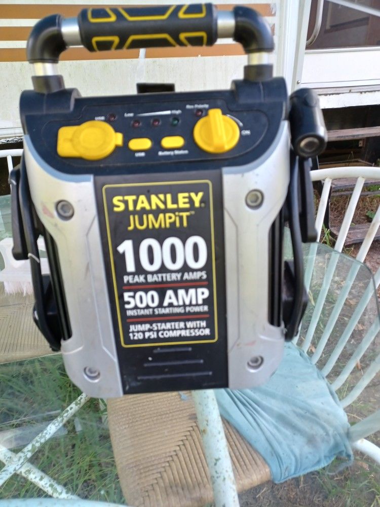 Battery Jumper & Air Tank With Unit Its Made By Stanley