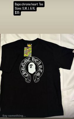 Bape chrome heart Tee