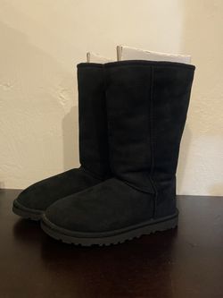 UGG Australia Black Oxblood Maroon 1006736 Classic Tall Suede size 5