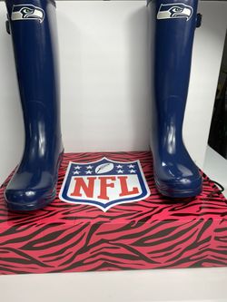 NIB NFL Seahawk Frontrunner 2 Women’s Sherpa Rain Boots Size 11