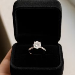  Diamond Ring | 14k White Gold Band