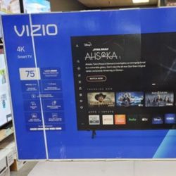 75 Tv $55 Down Takes The Tv On Financing Free Delivery Six Month Warranty.  75 Vizio Tv Smart 4k Hdtv 