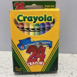 2006 Crayola 24 Count Box Crayons Including Retired Dandelion Color School Craft