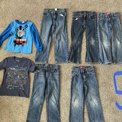 boy jeans size 5T. all for $8