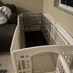 Mint Condition Dog Crate And Enclosure 