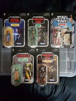 Star Wars Vintage Collection Embo, Sandtrooper, Devon Izara, Mercenary Droid and Hera Syndulla