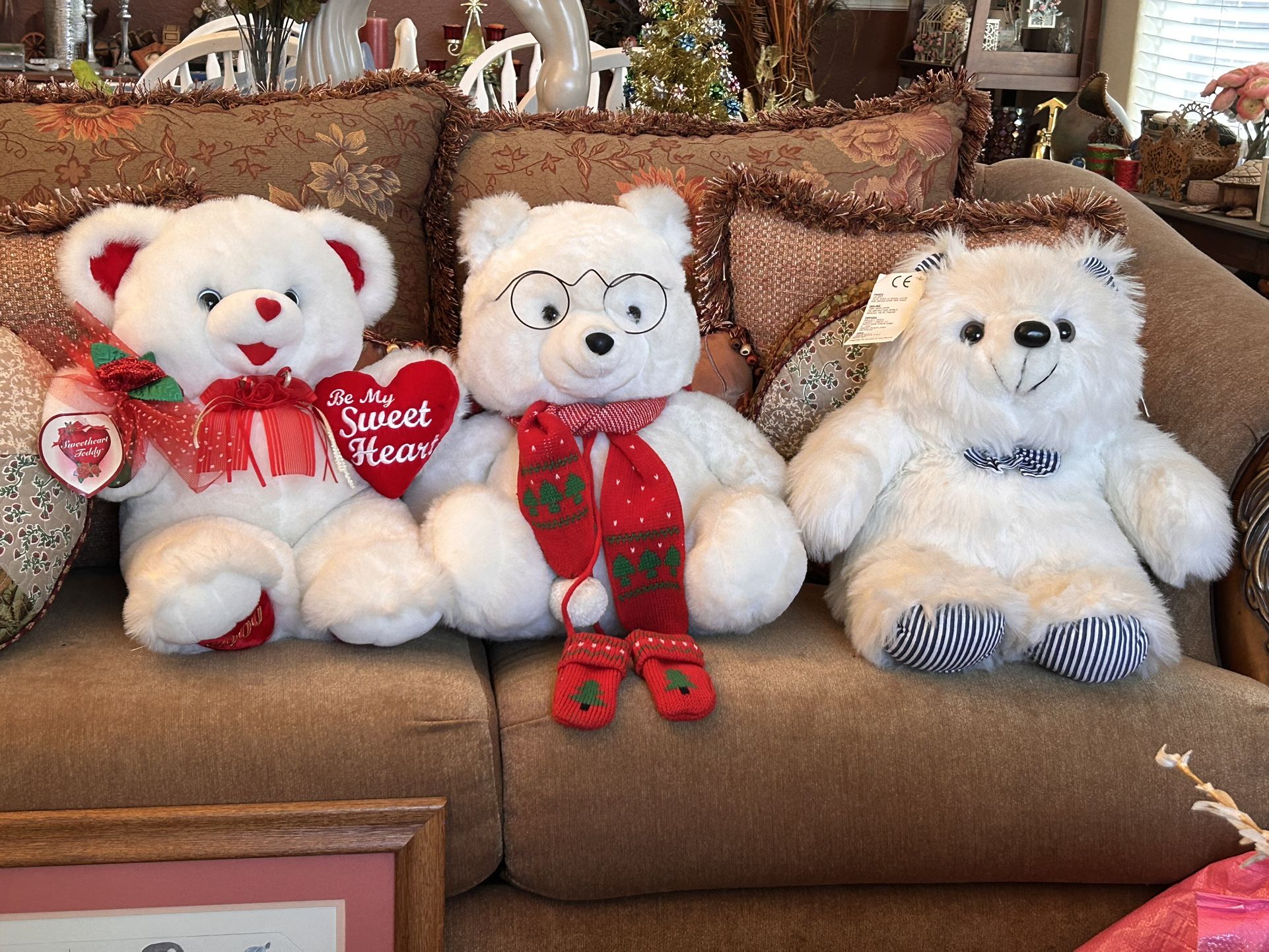 20” High 3  Cute Teddy Bears For Every Occasion. 