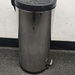 stainless steel step trash can