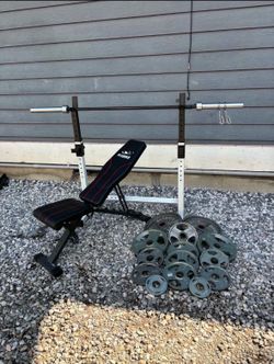 Gym Squat Rack bench weight Barbell