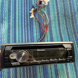 “Pioneer Bluetooth Single DIN CD Player w/ Harness DEH-S31BT”
