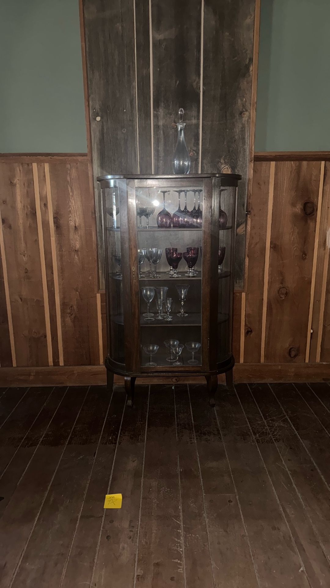 Antique Wooden & Glass Hutch