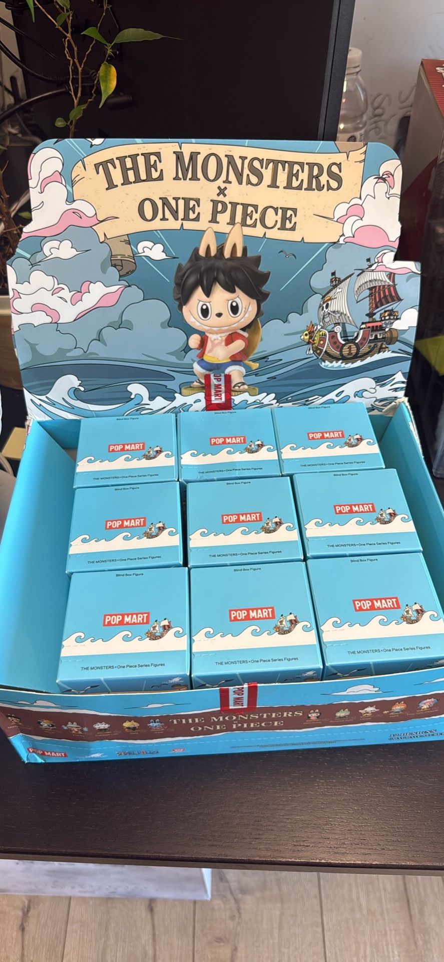 The Monsters X One Piece labubu figurine