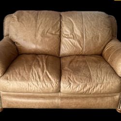 FREE- Genuine Leather Loveseat