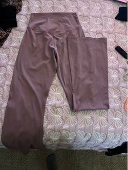 Dusty rose flared yoga leggings