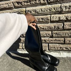 Black Leather Boots