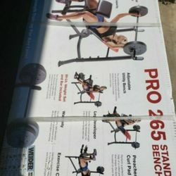 80 LB WEIGHT SET WITH BENCH