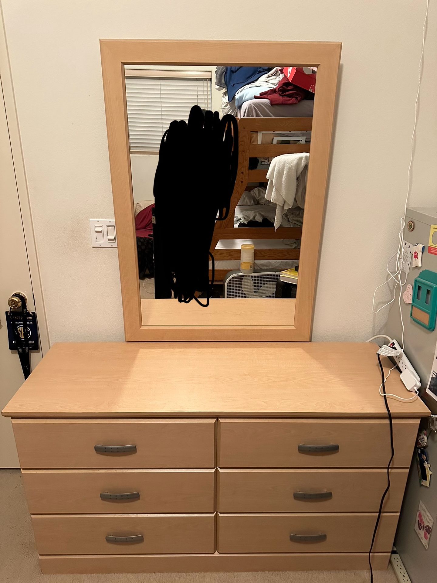 1 Dresser With Mirror And 1 Larger Dresser