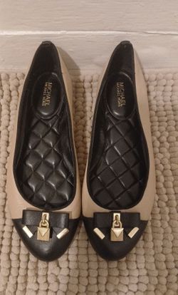 Michael Kors Ballet Flats with Gold Hardware