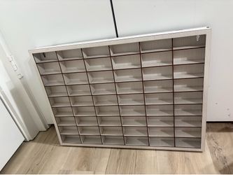 1:64 Toy Car Wall Shelf Hotwheels Matchbox Wooden Display Case 51 Grids Box