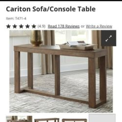 Sofa Table Brand New ASHLEY 