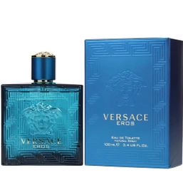 Versace Eros Eau de Toilette Spray, Regular Size 3.4 fl oz Natural Spray