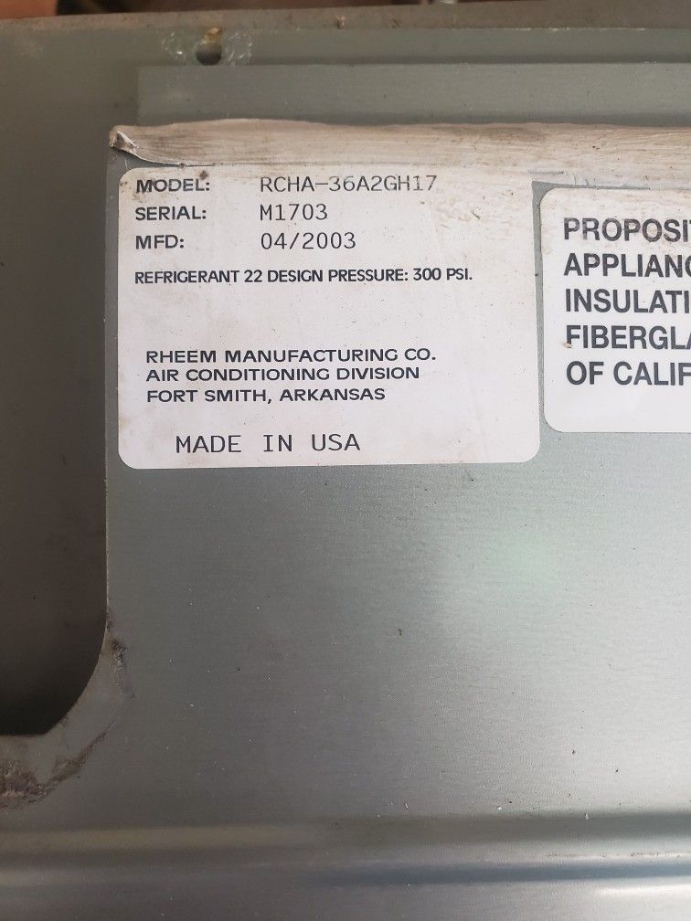 3 Ton R22 Unit