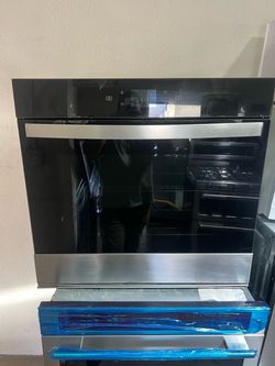 Whirlpool 30”Built-In Wall Oven Stainless Steel Black Glass