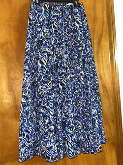 Beautiful Blue Maxi Skirt