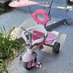 Pink Tricycle with Handle
