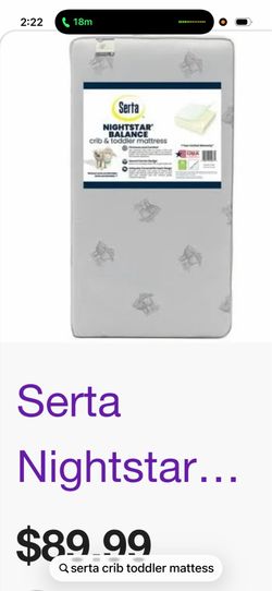 Serta crib/toddler mattress pick up Deltona