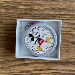 Vintage Mickey Mouse Pocket Watch Kurt Adler Santa’s World Ornament 3”  In Box 