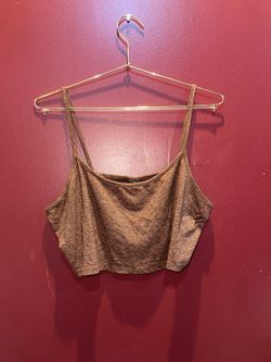 Brown Tank Crop Top