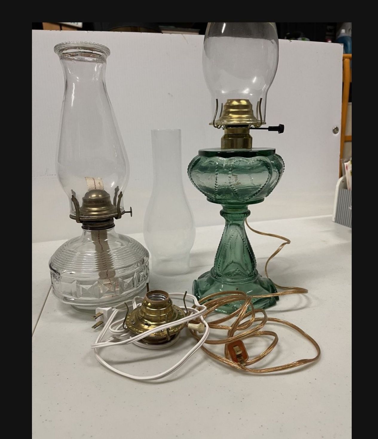 Vintage Oil Lamps Can Be Electric