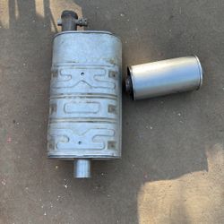 GMC and Chevy 5.3 muffler and resonator Obo