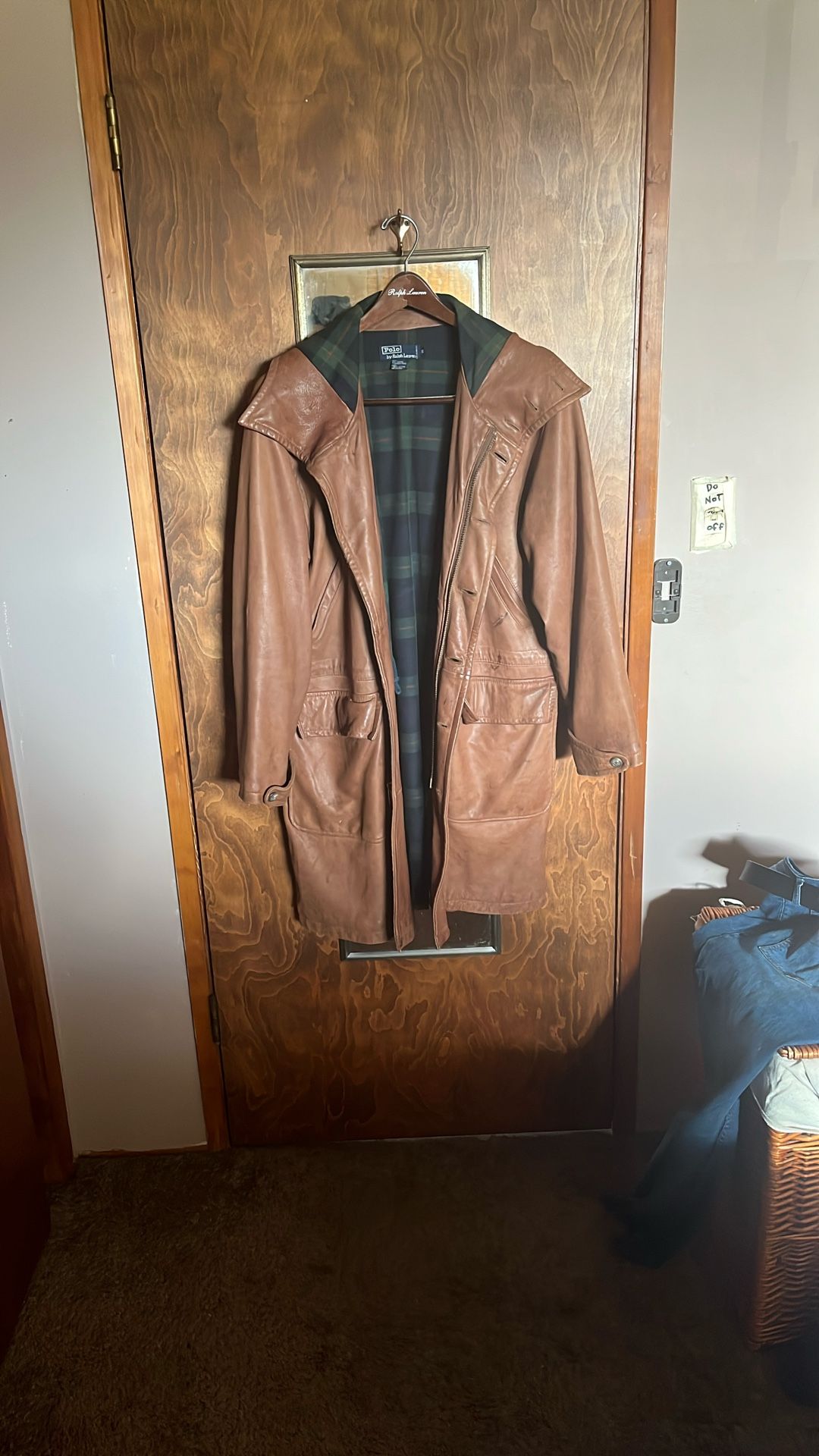 Vintage Ralph Lauren, leather, trenchcoat, duster jacket