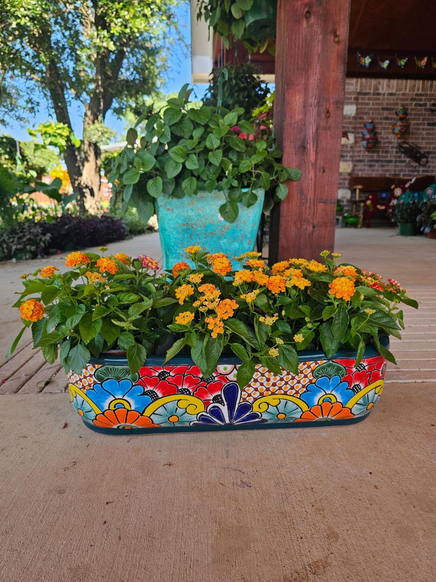 XL Long Talavera Clay Pots (Planters) Plants. Pottery $65 cada una.