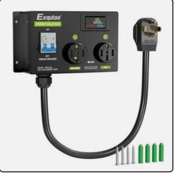 Exqutoo 4 Prong (NEMA14-50R) Dryer Splitter with Breaker - 24 Amp 240V