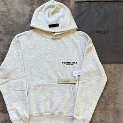 Essentials light oat hoodie