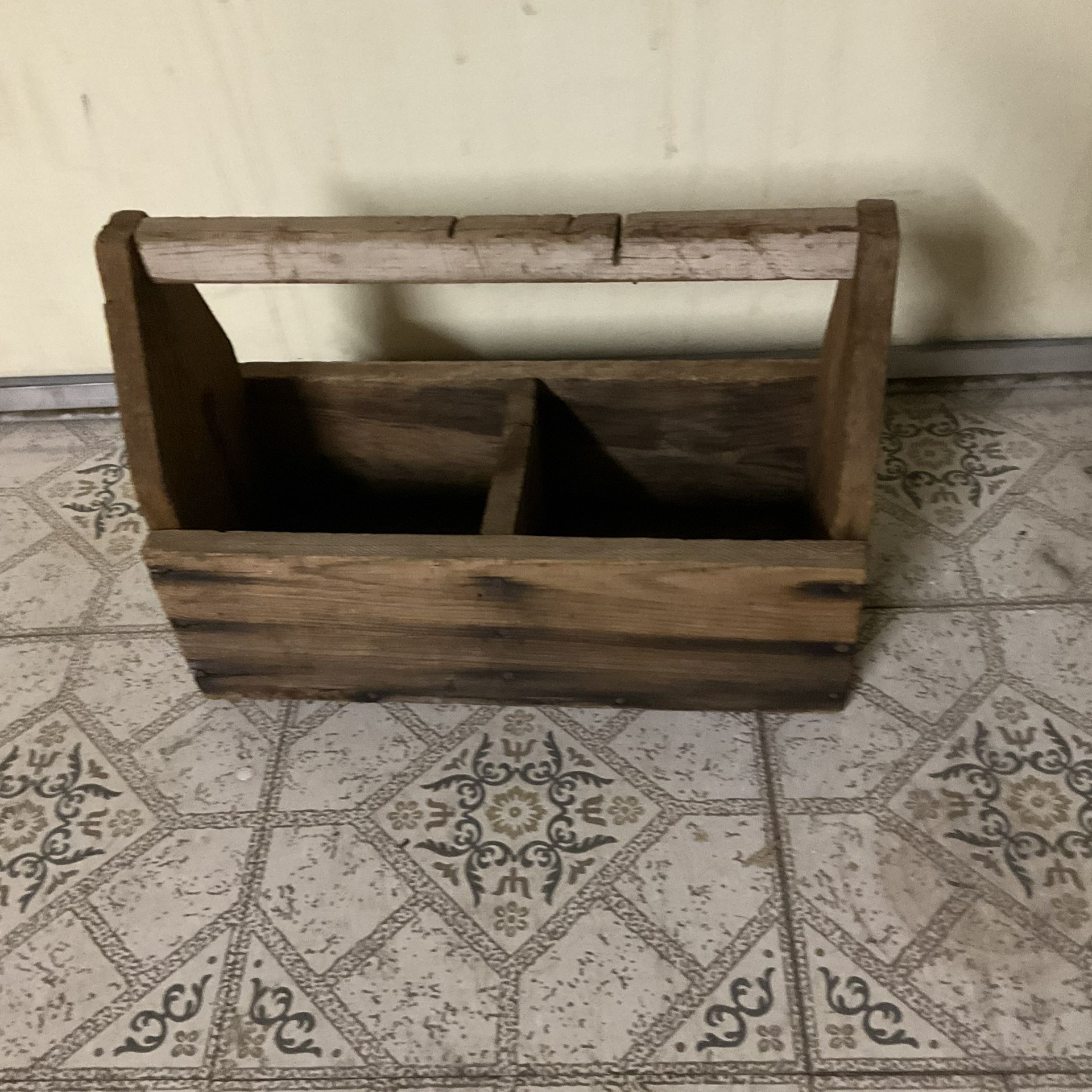 Vintage Wooden Tool Box