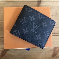 Louis Vuitton Monogram Eclipse Mens Bifold Wallet